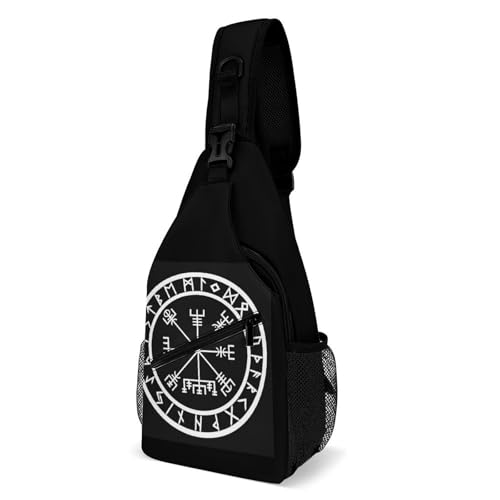 Sac à poitrine boussole viking pour randonnée et excursion extérieure