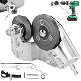 Titanium Drill Nibbler Sheet Metal Cutting Tool,Sheet Metal Cutter Drill Attachment,Sharp Tool with Adapter for Cutting Iron, White Sheet, Steel (1PC)