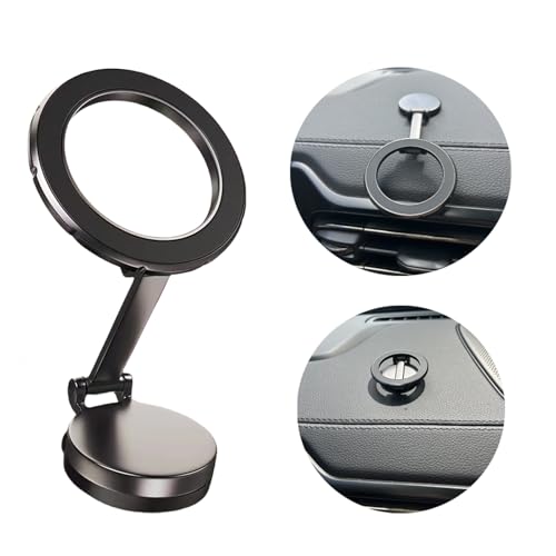 TAOYAOYAO Soporte Movil Coche, Portátil Soporte Magnetico Movil Coche, con Potente Iman y Rotación 360°, para Salpicadero Oficina u Otras Superficies,Magnetic Car Phone Holder for iPhone