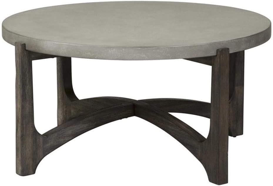 Liberty Furniture Cascade Dark Brown Round Cocktail Table