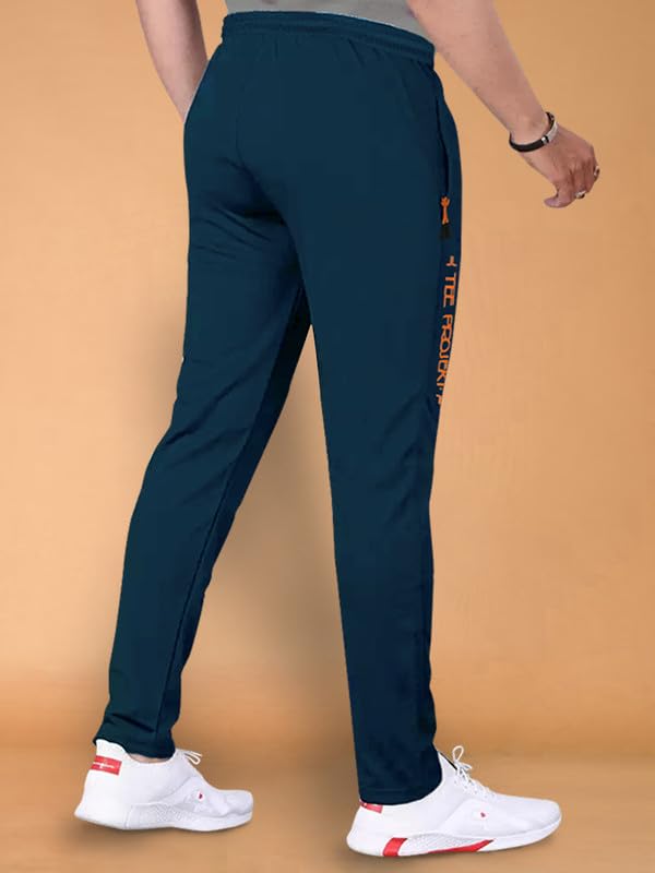 Image of Pinkmint Lycra Soild Track Pant for Men & Elastic Jogger Gym Wear, Yoga Wear, Sports, Regular Wear (Pack of 1)