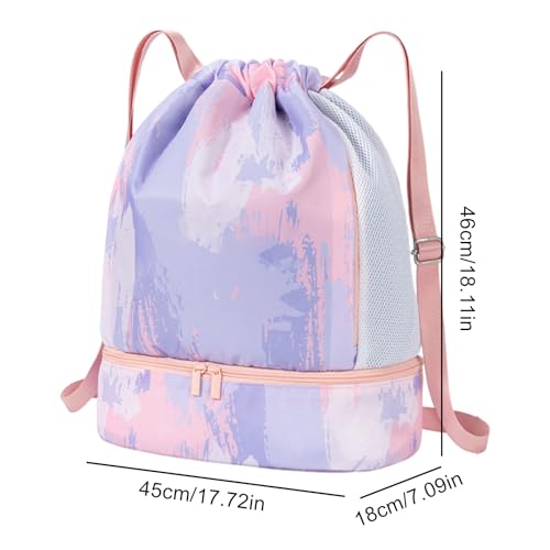 Sac à dos à cordon imperméable de natation pour sport et plage - 5