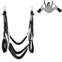 Liebesschaukel Sexschaukel Tür und für die Decke,Deluxe Liebesschaukeln Sex Möbel mit 5 Extra Breite Polstern,Sex Swing Belastbar Bis 100kg,BDSM Sexspielzeug für Paare Extrem Sex (Schwarz)