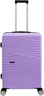 Mala Média de Viagem Bagagem Embarque Rígida 4 Rodinhas Dupla 360° Abs Santino Cor:Lilas;Tamanho:M