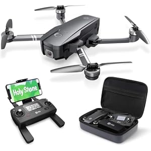 Holy Stone HS720 Foldable GPS Drone for Adults with 4K UHD Camera, Quadcopter with Brushless Motor, 26 Minutes Flight Time, Long Control Range, Auto Return Home, Follow Me, Carrying Bag Included