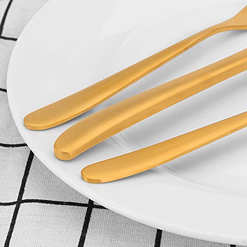 Besteckset in Matt Gold von Bettlife, 30-teilig für 6 Personen