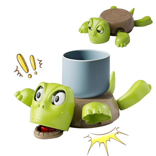 SoeUyd Sottobicchiere Tartaruga, Sottobicchiere Tartaruga Dagli Occhi Grandi, Sottobicchiere Stravagante, Design con Sensore di Gravità, Adatto per Tazze da Caffè, Tazze da tè, Bicchieri da Acqua Ecc