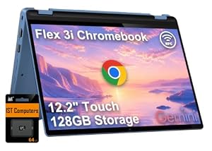 Lenovo IdeaPad Flex 5i Chromebook Plus 2-in-1-Laptop (14 Zoll FHD+ Touchscreen, Intel 10-Core i5-1334U, 8 GB RAM, 512 GB Speicher (256 GB + 256 GB IST SD)) Business, Zuhause, Studenten, Webcam