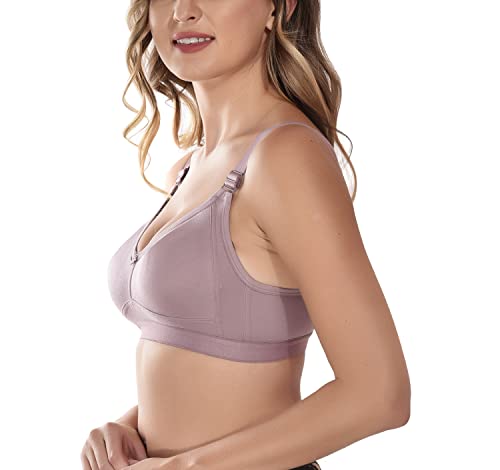 Image of Viral Girl Women's Wire-Free Cotton Hosiery Bra | Non-Padded, Full Coverage, Adjustable Straps | Soft Comfortable Innerwear with Hook & Eye Closure for Everyday Use