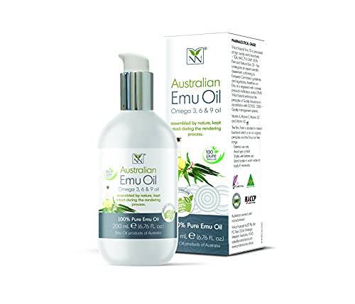 Y-Not NaturalÂ® Extra Large 100% Pure Australian Emu Oil - 6.8 oz - Luxury, Hospital Grade Emu Oil - The Ultimate Moisturizer for Skin, Hair, Nails, and Scalp