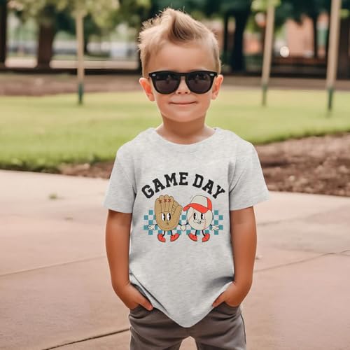 Baseball Shirts for Toddler Baby Boys Funny Game Day T-Shirt Kid Summer Baseball Lover Tees Outfit Short Sleeve Tops3