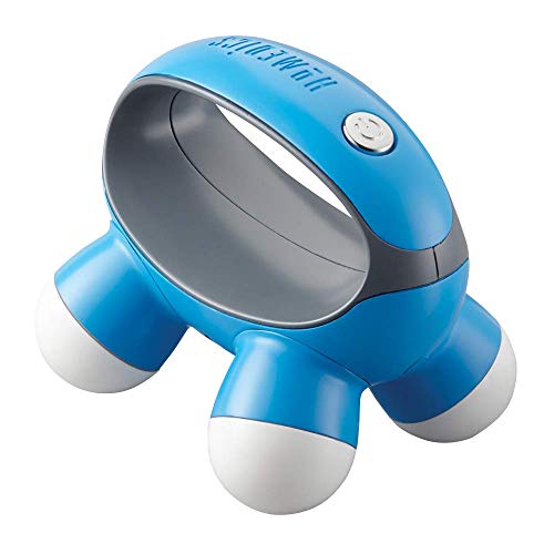 HoMedics Quatro Mini Hand-Held Massager with Hand Grip, Battery Operated (Color May Vary)