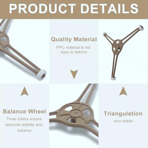 Mikrowellenherd Ring,Mikrowelle Drehteller Stützständer,Mikrowelle Drehtellerring Platte Tragrahmen Rollerstützleitungsring,Microwave Plattenhalter Mit 3 Rollen Roller