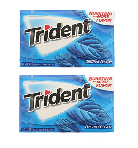 Image of Trident Sugar Free Gum, 2 x 60 g