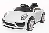 Toy House Porsche 718 Rechargeble Battery Operated Ride-On Car with Remote for Kids (2 to 4YRS), White