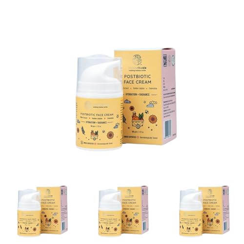 Image of Little Rituals Baby and Kids Post-Biotic Face Cream Moisturiser - Hydration + Radiance, Formulated with Golden Millets, Jojoba, Calendula, Natural, Organic, Dermat tested, SWISS Technology (50 gram)