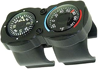 Sun Company CyclGage Bike Thermometer and Compass | Bicycle Handlebar Mounted for Mountain