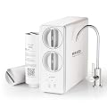 Frizzlife Reverse Osmosis Water Filter System, 8 Stage Under Sink Tankless RO System, 600 GPD Fast Flow, Reduces PFAS TDS, 3:1 Pure to Drain, Compact, MR600 White