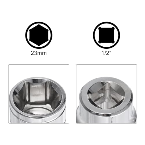 Douille de précision Cr-V 23mm et 24mm forgée pour serrage à 6 pans - 5