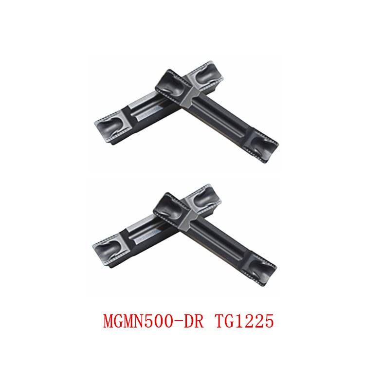 HIERRO ROOT Ranurado Carburo Insertos MGMN200-DR, MGMN300-DR, MGMN400-DR, MGMN500, -DR, TG1225 CNC Metal Torneado Herramientas Ranurado Carburo Insertos para MGEHL PARA P.M.K (MGMN500-DR TG1225, 125, 1)