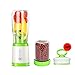 Produktbild Tcaijing Tragbar Entsafter,Mini Elektrischer Entsafter Multifunctional USB Wiederaufladbar Edelstahl-Messer 4 Klingen Für Smoothie, Saft, Milkshake, Reise, Haus, Sport (Color : Green, Size : B#)