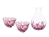 アデリア(ADERIA) 津軽びいどろ 桜吹雪 酒器セット 徳利 おちょこ 日本製 化粧箱入 冷酒器 ガラス 日本酒 グラス おしゃれ 冷やす 容器 入れ物 ギフト 女性 母の日 父の日 夫婦 男性 引越し祝い 結婚 挨拶回り プチ 退職 プレゼント 誕生日 贈り物 FS71577