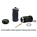Shintop 2PCS High Capacity Aluminum Container Keychain Waterproof Pill Container (Black+Camouflage)