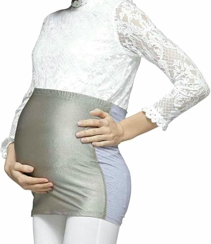 HOTAPEPU Canda Elettromagnetica delle Onde EMF, Schermatura di Protezione in Gravidanza Anti-Radiazione in Fibra d'Argento per Infermieristica Protettiva di Gravidanza Femmina ~/