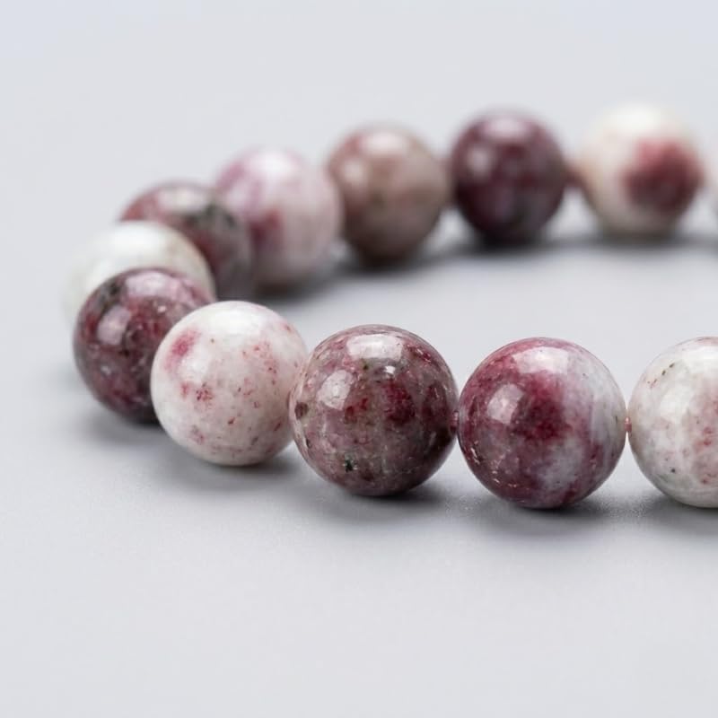 Image of Premium Pink Tourmaline Bracelet Certified Healing Crystals Women Prosperity Energy Balance