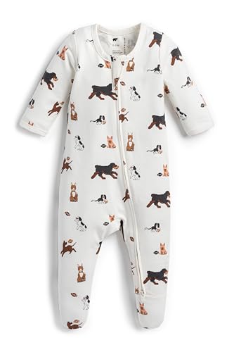 monica + andy Baby Organic Zipper One-Piece