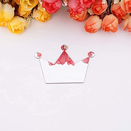Set de 20 vinilos espejo corona para pared acrílico miniatura 5