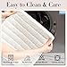 MDSASFD Velvet Couch Cover, Washable Sectional Sofa Cover, Anti Slip Sofa Slipcover for 3 Cushion Couch Sofa L Shaped Armrest Backrest, Furniture Protector Covers for Pets Kids(White, Only 1 PCS)