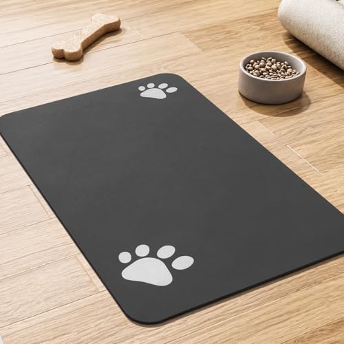 PADOOR Pet Feeding Mat-Absorbent Dog Mat for Food...