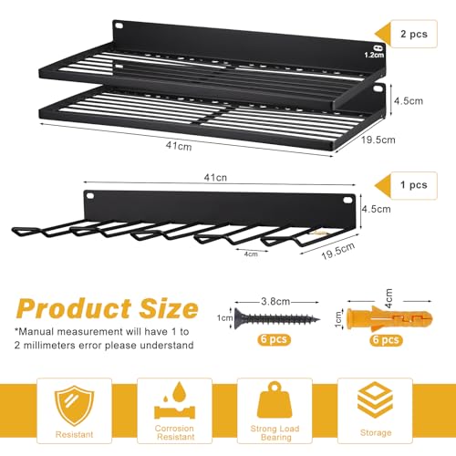 Étagère pour outils électriques et support mural pour perceuse de garage - 3