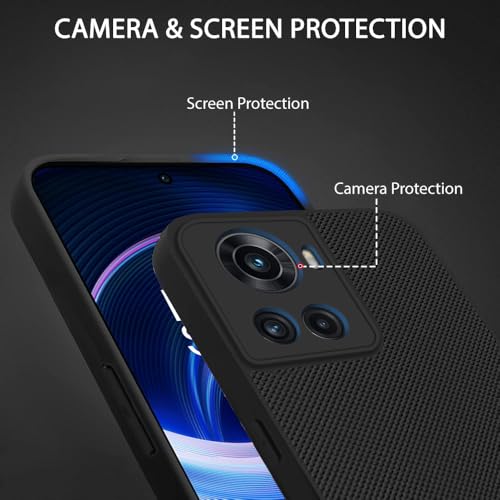 Image of TOUCCH Liquid Silicone Case Cover for OnePlus 10R 5G / 10R Prime 5G | Shock Proof Design & 360 Degree Protection| Premium Soft Black Cover for 1+ 10R / 10R Prime 5G | Silicone Sand Blast - Black