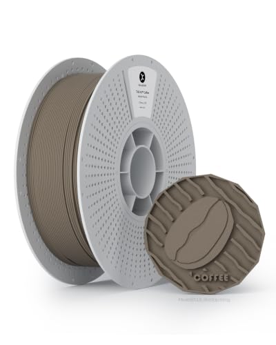 kexcelled PLA Coffee Filament 1.75 mm, Coffee Grounds, Velvet Coffee, 1 kg