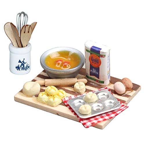 langjiao Ustensiles de Cuisine Miniatures 1:12 Maison de poupée Nourriture Maison de poupée Cuisine Miniature Nourriture Mini Marques Objets en résine pour Vaisselle