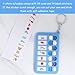 4Pcs Self Discipline Good Habits Check in Removable Choral List Self Discipline Check in Good Habits Development Keychain, Removable Daily Task Planning Board (4 Colors)