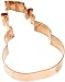 Old River Road Traditional Snowman Shape Cookie Cutter, Copper