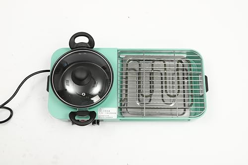 3 in 1 Electric Grill with Hot Pot 2200W Indoor Korean BBQ Detachable Shabu Hot Pot for Barbecue Frying and Soup Making - 2-3 People - Image 8