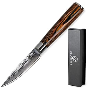 Wolfblood Damastmesser Officemesser 20cm Profi-Kochmesser