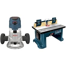 Bosch MRF23EVS 2.3 HP Electronic VS Fixed-Base Router with Trigger Control&Bosch Benchtop Router Table RA1181