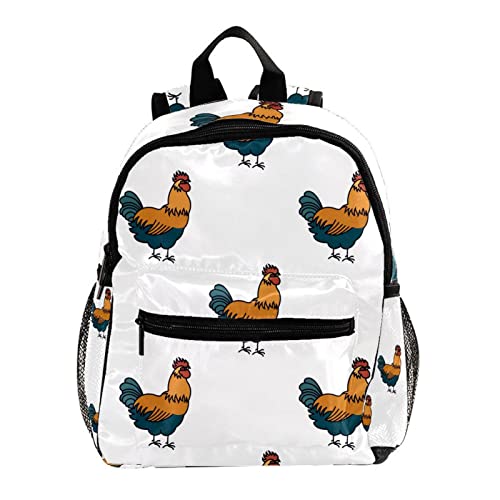 Sac à dos pour enfants de 30,5 cm style coq mignon pour garçons et filles