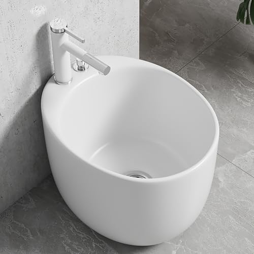 Spa de pies de cerámica con grifos de agua fría y caliente miniatura 1