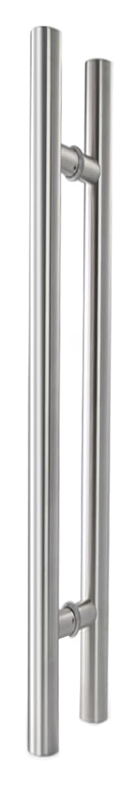 Niusabou Sier Door Handle Barn, Steel Sliding Barn Door Push Pull Handle, Black, Multiple Sizes(,80Cm(2.6Ft))