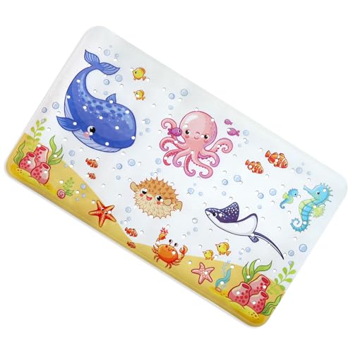 Alfombra Ducha Antideslizantes, 70x40 cm Alfombra Antideslizante Bañera, Alfombrilla Bañera Antideslizantes, Alfombrilla Baño Antideslizante, Lavables a Máquina