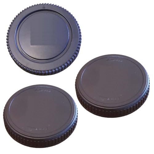 Cubierta de cuerpo de cámara y tapa de lente trasera compatible con Olympus E-M1X M1 M5 M10 II III, PEN-F, Air A01, E-P1 P2 P3 P5 P7, PL1 PL3 PL5 PL6 PL7 PL8 PL9 PL10, PM1 PM5, OM-1, OM-1 II, OM-3