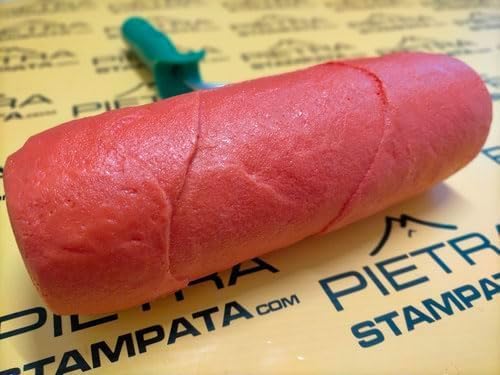 Roller for Plaster, Wall, Stamped Concrete, Stone, Rock – Decorative Texture Roller, "Alpine Rock 6" Model, Approx. 24x9 cm