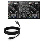 BoxWave Cable Compatible with Pioneer DJ DDJ-FLX10 - DirectSync - USB 3.0 A to USB 3.1 Type C, USB C Charge and Sync Cable - 6ft - Black