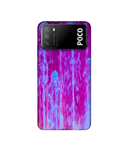 Image of Amazon Brand - Solimo Designer Pink Color Fall 3D Printed Hard Back Case Mobile Cover for Mi Poco M3